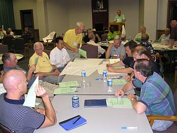 Tom Boland explaining a discussiion process